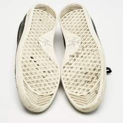 Louis Vuitton Black Monogram Eclipse Frontrow Low Top Sneakers Size 42.5
