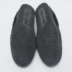 Louis Vuitton Black Suede and Leather LV Trainer Sneakers Size 45.5
