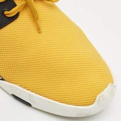 Louis Vuitton Yellow/Black Mesh and Damier Rubber Fastlane Sneakers Size 41.5