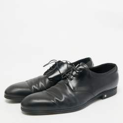 Louis Vuitton Black Leather Lace Derby Size 44.5