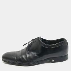 Louis Vuitton Black Leather Lace Derby Size 44.5