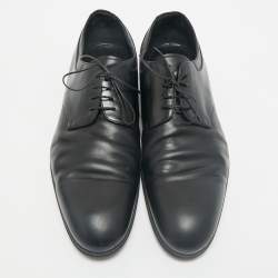 Louis Vuitton Black Leather Lace Derby Size 44.5