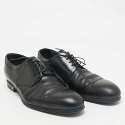 Louis Vuitton Black Leather Lace Derby Size 44.5
