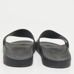  Louis Vuitton Multicolor Iridescent Monogram Rubber Waterfront Slides Size 41