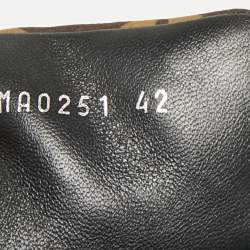 Louis Vuitton Brown Monogram Nylon Pool Pillow Comfort Flat Slide Sandals Size 42