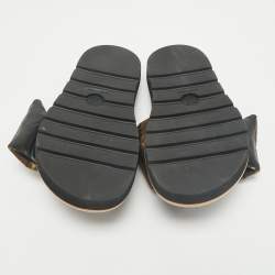 Louis Vuitton Brown Monogram Nylon Pool Pillow Comfort Flat Slide Sandals Size 42