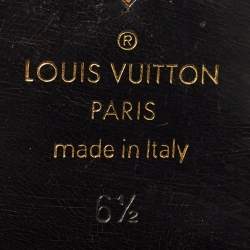 Pre Owned Louis Vuitton Black Leather Saint German Slip On Loafers Size 40.5