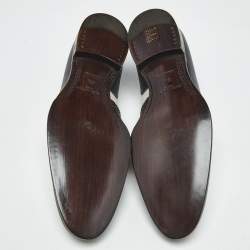 Pre Owned حذاء بروغز لويس فيتون رباط علوي جلد متعدد الألوان مقاس 43.5