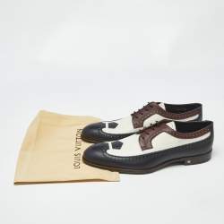 Pre Owned حذاء بروغز لويس فيتون رباط علوي جلد متعدد الألوان مقاس 43.5