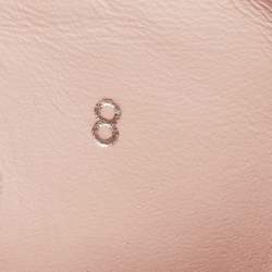 Pre Owned Louis Vuitton Light Pink/Brown Canvas and Suede Low Top Sneakers Size 42