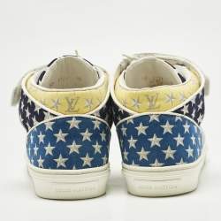 Pre Owned Louis Vuitton Multicolor Monogram Stars Canvas Acapulco Sneakers Size 42.5