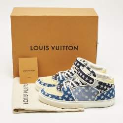 Pre Owned Louis Vuitton Multicolor Monogram Stars Canvas Acapulco Sneakers Size 42.5