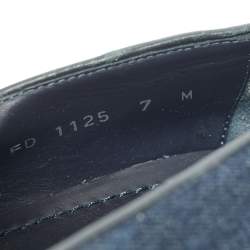 Pre Owned Louis Vuitton Navy Blue Denim Tassel Slip On Loafers Size 41