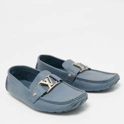 مملوكة مسبقًا حذاء لوفرز لوي فيتون مونتي كارلو جلد أسود مقاس 40