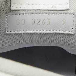 Pre Owned حذاء رياضي لويس فيتون LV مدرب جلد أبيض بأربطة مقاس 42