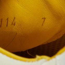 Pre Owned حذاء رياضي لوي فيتون ران أواي أربطة قماش ثلاثي الألوان وجلد مقاس 41