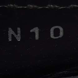 Pre Owned Louis Vuitton Black Leather Gloria Loafers Size 44