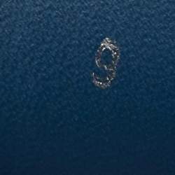 مملوكة مسبقًا Louis Vuitton Blue Damier Embossed Leather and Suede Challenge Zip Up Sneakers Size 43