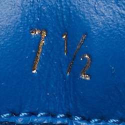 Pre Owned Louis Vuitton Blue Fabric and Monogram Leather LV Trainer Sneakers Size 41.5