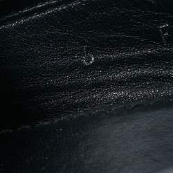 Pre Owned Louis Vuitton Black Leather Gloria Loafers Size 40