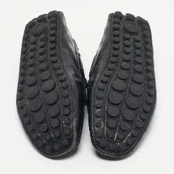 Pre Owned Louis Vuitton Black Leather Gloria Loafers Size 40