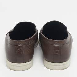 Pre Owned حذاء لوفراز لوي فيتون إستيت جلد بني مقاس 44