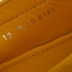 Pre Owned Louis Vuitton Yellow Leather Monte Carlo Loafers Size 46