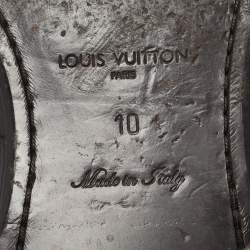 Pre Owned Louis Vuitton Burgundy Epi Leather and Leather Derby Size 44