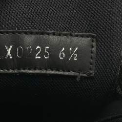 Pre Owned Louis Vuitton Black Monogram Leather LV Trainer Maxi Lace Up Sneakers Size 40.5