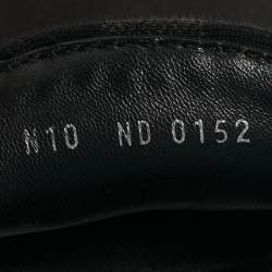 Pre Owned Louis Vuitton Black Nubuck Leather Monte Carlo Loafers Size 44