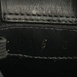 Pre Owned Louis Vuitton Black Monogram Leather LV Trainer Sneakers Size 40