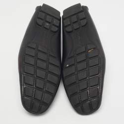 Pre Owned حذاء لوفرز لوي فيتون مونت كارلو جلد نوبوك أسود مقاس 45