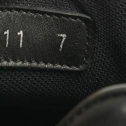 Pre Owned Louis Vuitton Black Monogram Leather Luxembourg Sneakers Size 41