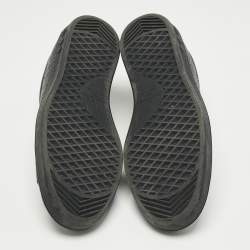 Pre Owned Louis Vuitton Black Monogram Leather Luxembourg Sneakers Size 41