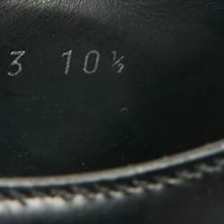 Pre Owned حذاء لوي فيتون ديربي جلد أسود برباط مقاس 40.5