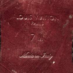 Pre Owned Louis Vuitton Black Leather Monkstrap Oxfords Size 41