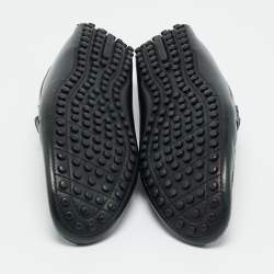 Pre Owned Louis Vuitton Black Leather Monte Carlo Loafers Size 44