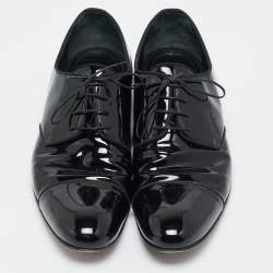 مملوكة مسبقًا Louis Vuitton Size 43 Black Patent Leather Derby