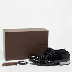 مملوكة مسبقًا Louis Vuitton Size 43 Black Patent Leather Derby