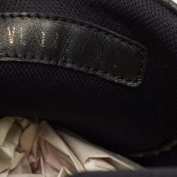 مملوكة مسبقًا حذاء رياضي لوي فيتون إل في ترينر قماش وجلد أسود #54 مقاس 42.5