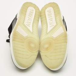 مملوكة مسبقًا حذاء رياضي لوي فيتون إل في ترينر قماش وجلد أسود #54 مقاس 42.5