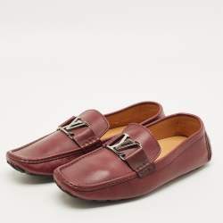 مملوكة مسبقًا Louis Vuitton Monte Carlo Size 42 Burgundy Leather Loafers