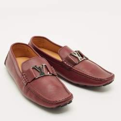 مملوكة مسبقًا Louis Vuitton Monte Carlo Size 42 Burgundy Leather Loafers