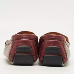 مملوكة مسبقًا Louis Vuitton Monte Carlo Size 42 Burgundy Leather Loafers