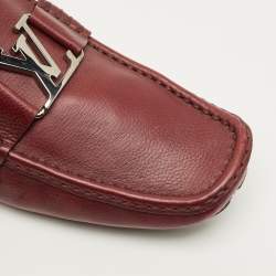 مملوكة مسبقًا Louis Vuitton Monte Carlo Size 42 Burgundy Leather Loafers