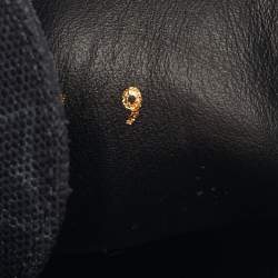 Pre Owned حذاء رياضي لوي فيتون مرتفع من أعلى تاتو كانفاس مونوغرام وجلد سويدي أزرق بحري مقاس 43