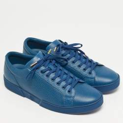مملوكة مسبقًا Louis Vuitton Concorde Size 43 Blue Epi Leather Low Top Sneakers