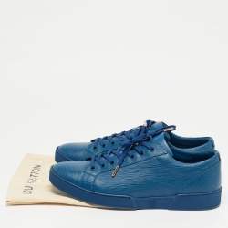 مملوكة مسبقًا Louis Vuitton Concorde Size 43 Blue Epi Leather Low Top Sneakers