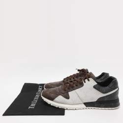 Pre Owned حذاء رياضي لوي فيتون بألوان ثلاثية وقماش مونوغرام منخفظ من الأعلى مقاس 46