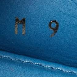 Pre Owned حذاء لوفرز لوي فيتون سليب سويدي أزرق مقاس 42.5